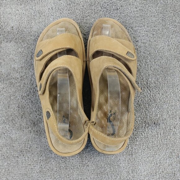 SoftWalk Bolivia Sandals Womens Size 8.5 W Shoes Adjustable Slip On Brown - Picture 6 of 10